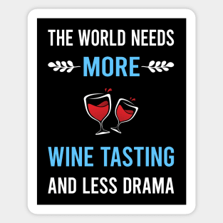Less Drama Wine Tasting Sticker